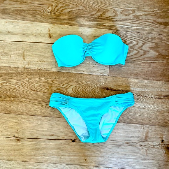 Victoria Secret bandeau bikini aqua - Picture 2 of 6